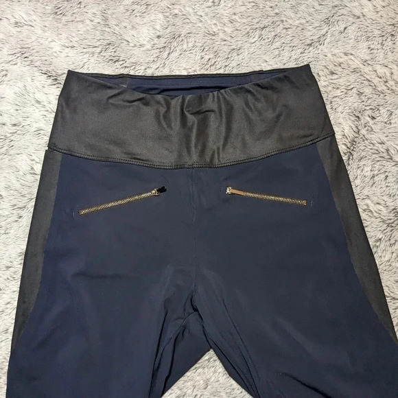 Aday Navy Blue Throw it Higher Leggings Pockets Size Small - Picture 6 of 9